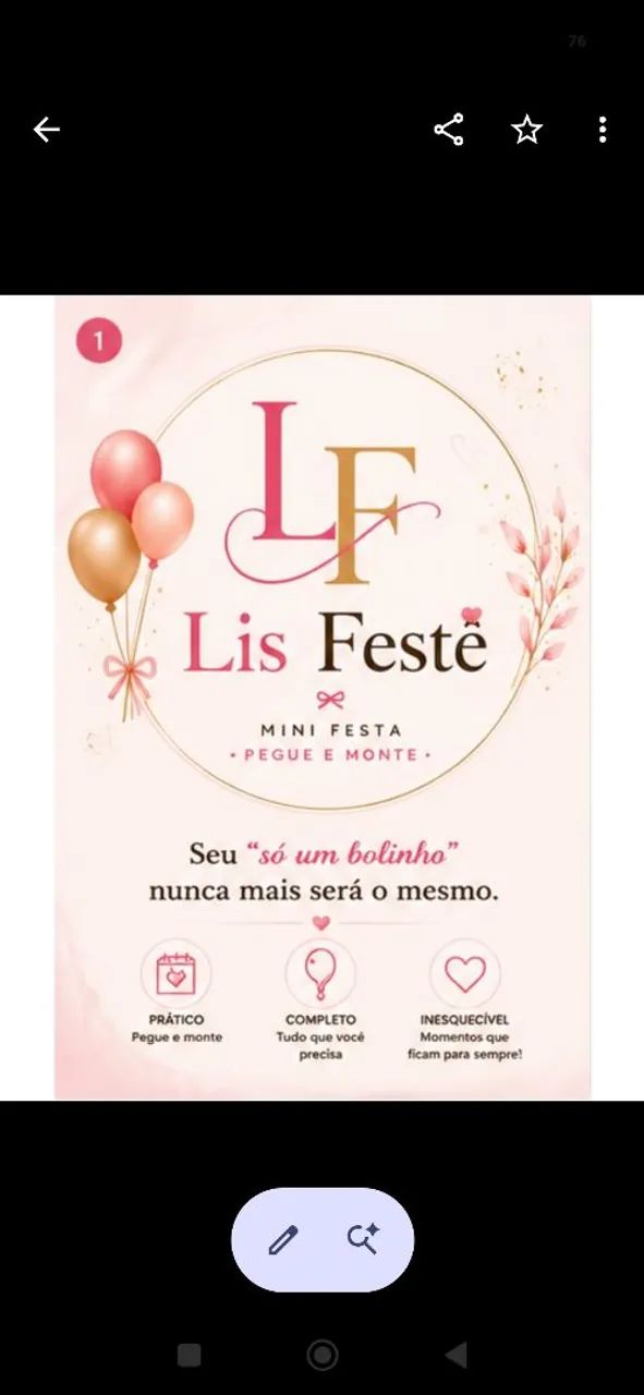 Kit Festa na Mesa  - Pegue e Monte 