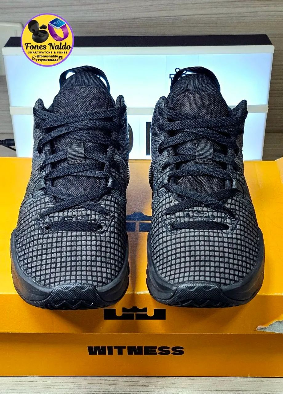 tênis Nike LeBron Witness 7 Cor preta - Foto 2