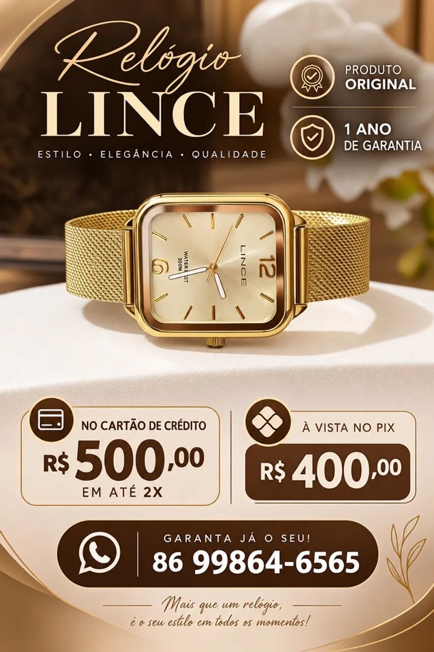 RELÓGIO NOVO ORIGINAL 