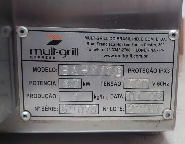 Chapa Mult grill 220 volts para lanches e grelhados - Foto 5