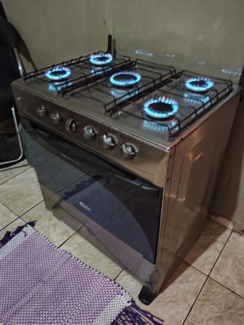 Fogão 5 bocas automático 390$ entrega grátis 