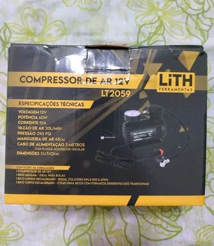 Mini Compressor Lith 12V - Foto 3