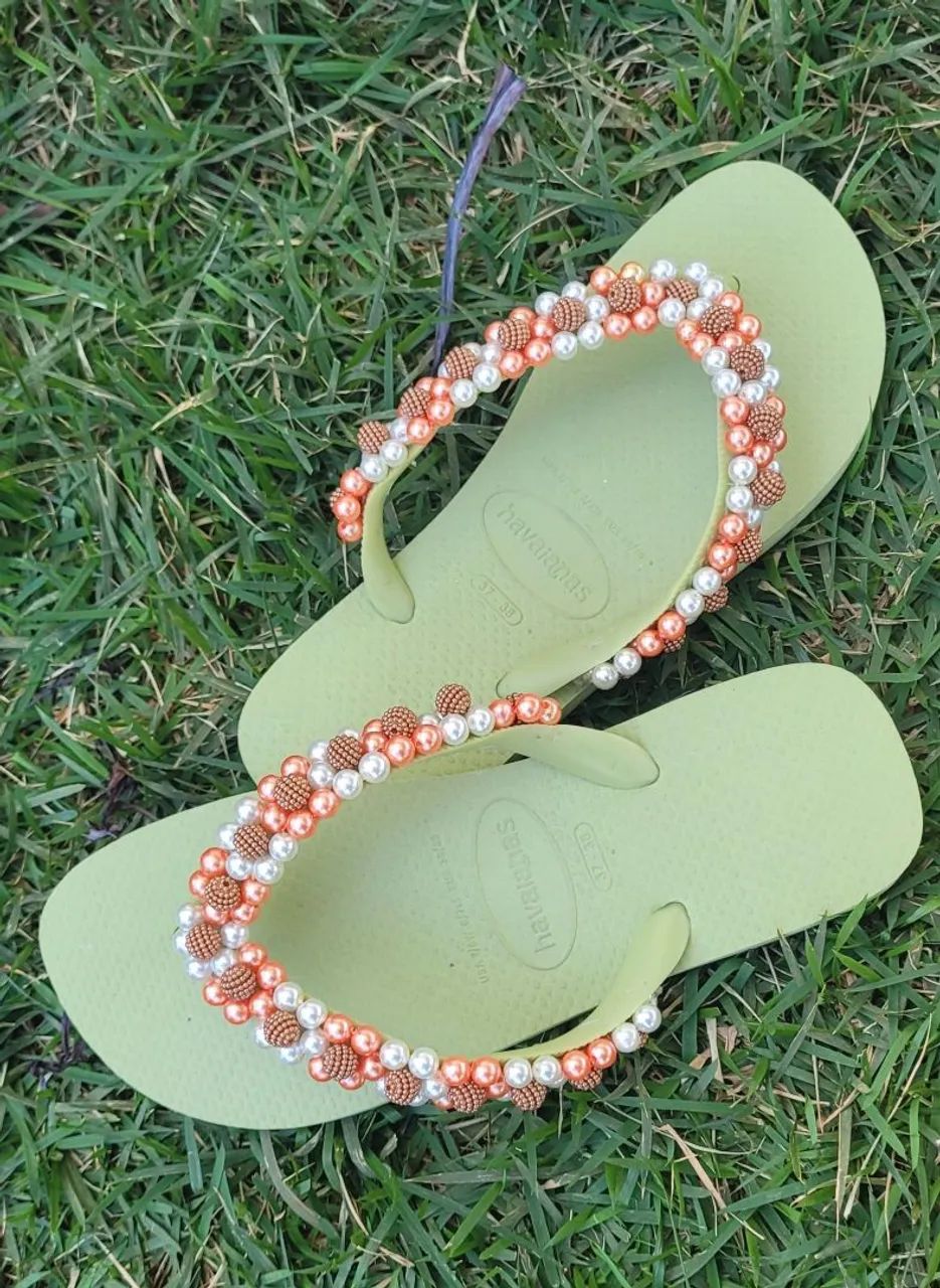 Havaianas bordadas 