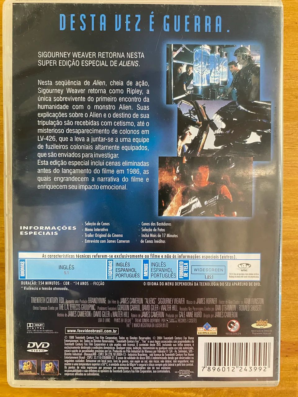 DVD - Aliens - original  - Foto 2