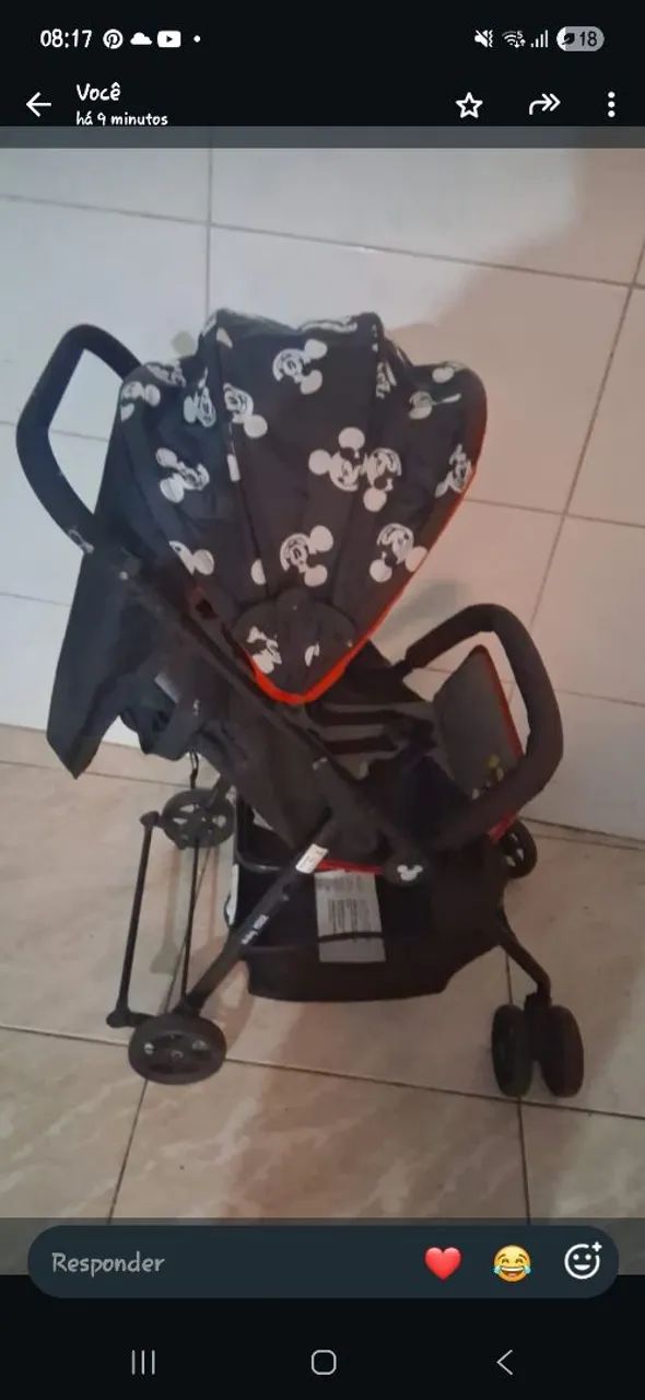 Carinho de bebê Mickey  - Foto 2