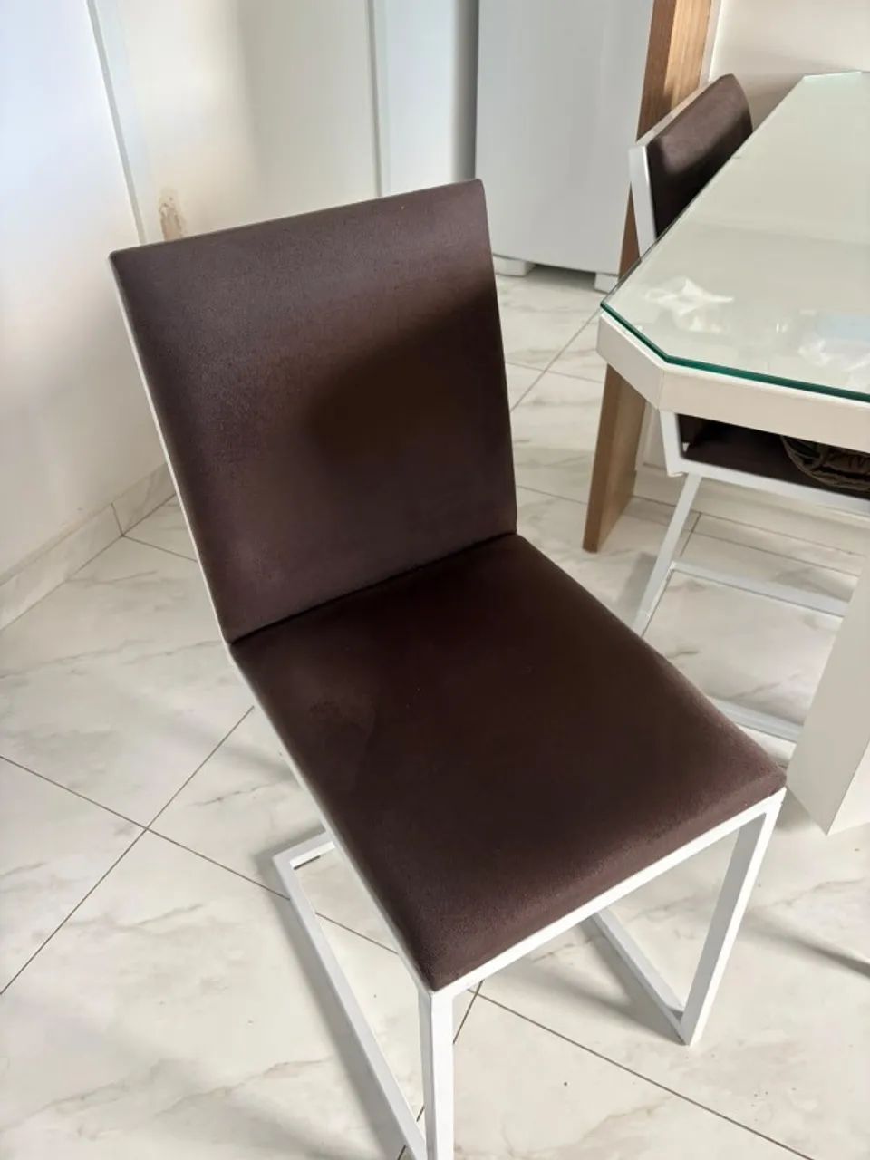 Cadeiras de jantar de ferro 