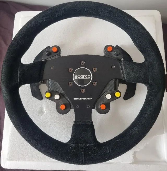 Volante Add-On Thrustmaster Sparco R383 Mod - Com Caixa e Manuais - Estado de Novo - Foto 4
