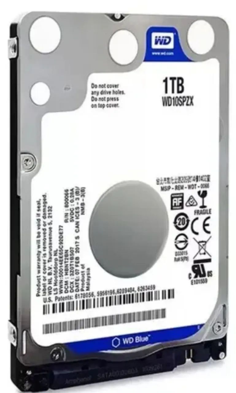 Hds para notebook 1Tb diversas marcas.