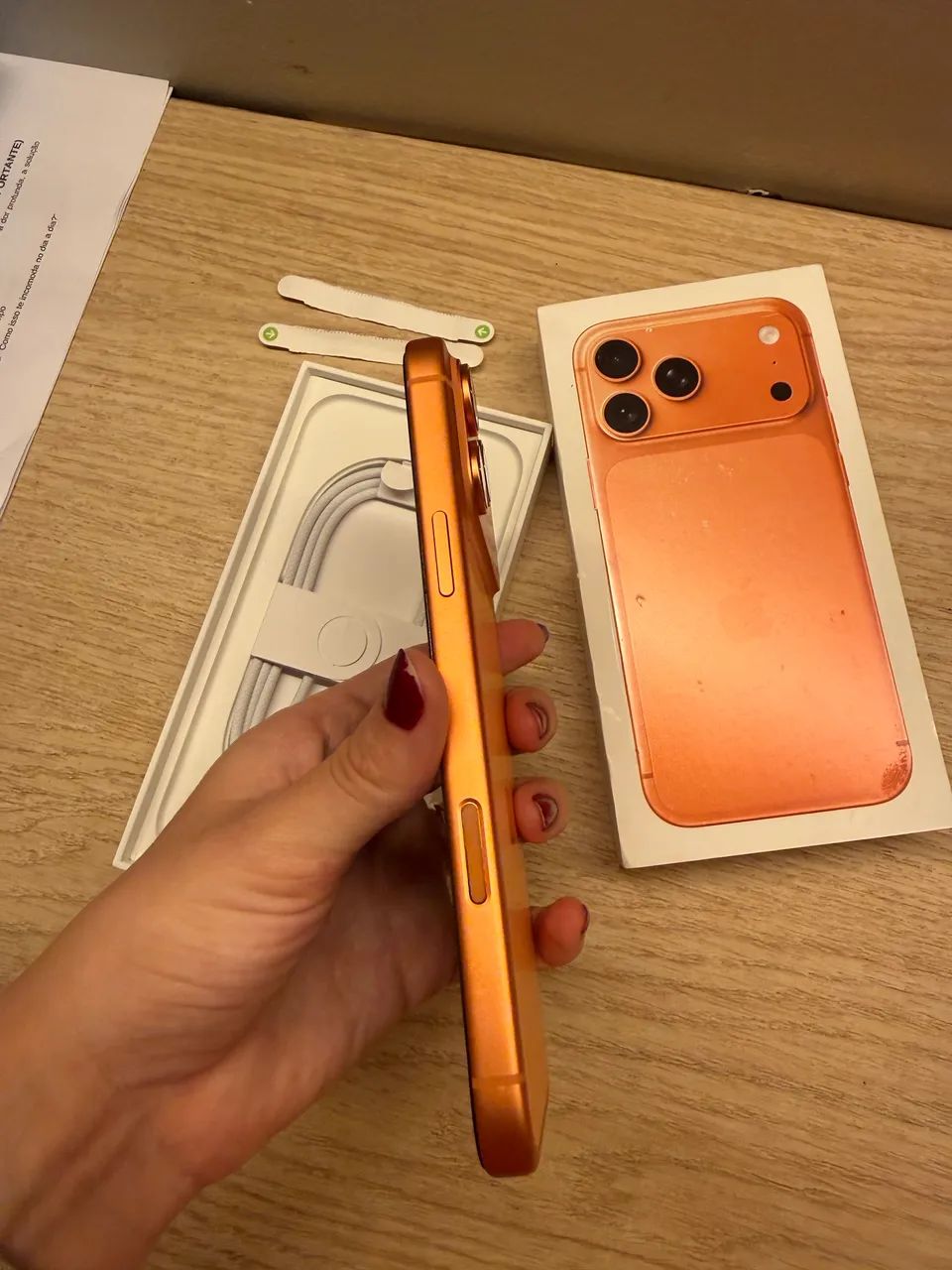 iPhone 17 Pro Max laranja 256 GB americano - Foto 2