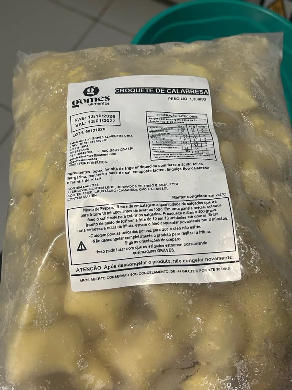 SALGADOS CONGELADOS 