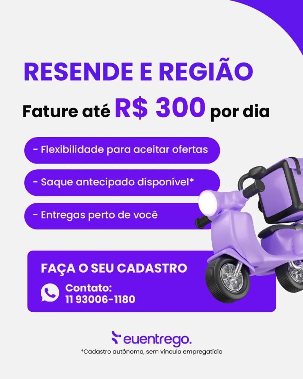 Faça entregas em Resende e região 