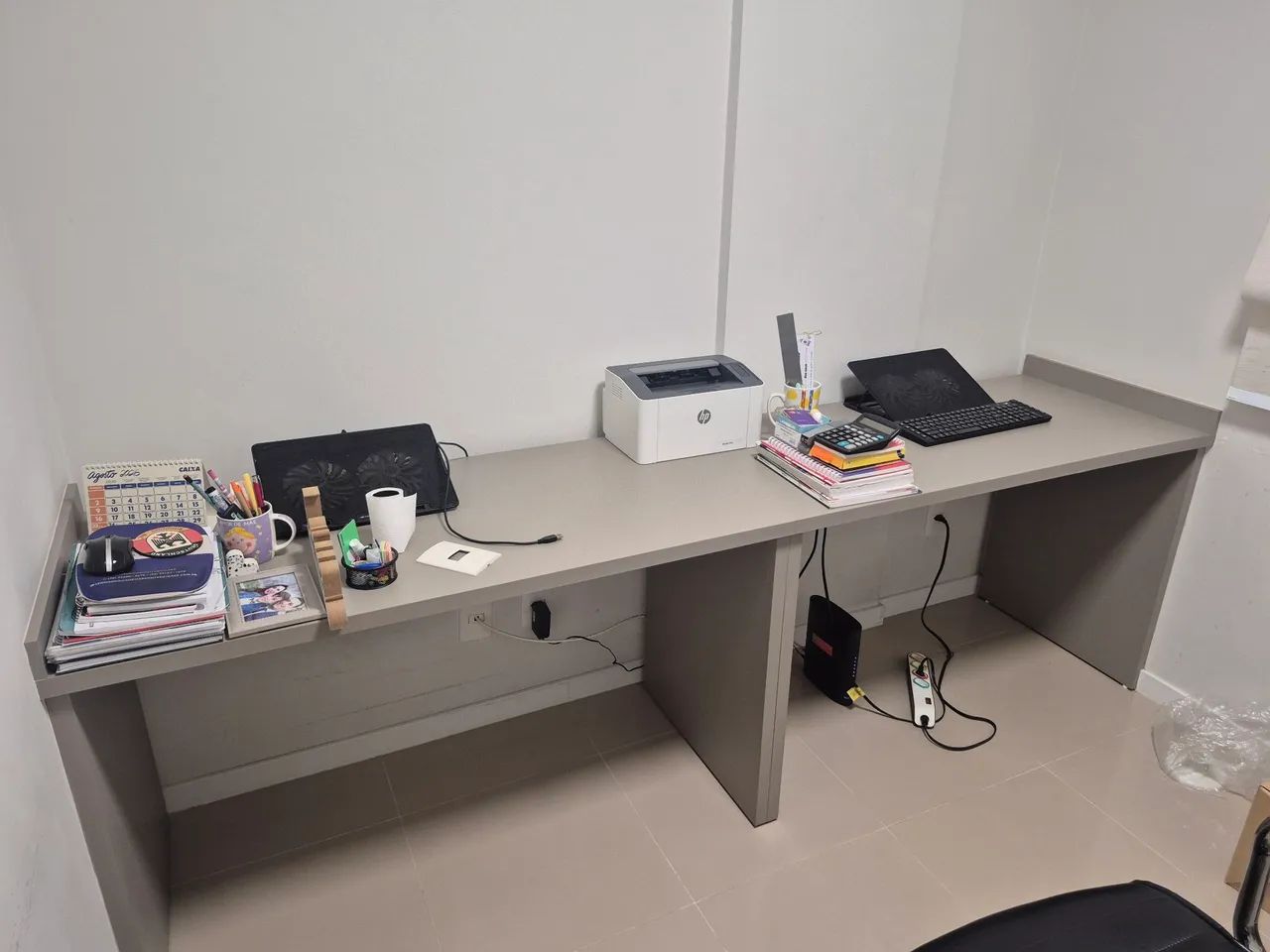 Mesa de escritório dupla - Foto 3