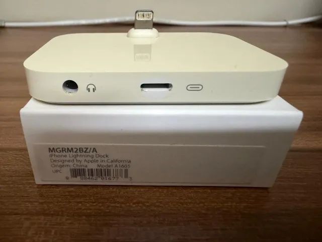 Base Lightning Apple Para Iphone, Branca - Mgrm2bz/a - Foto 4
