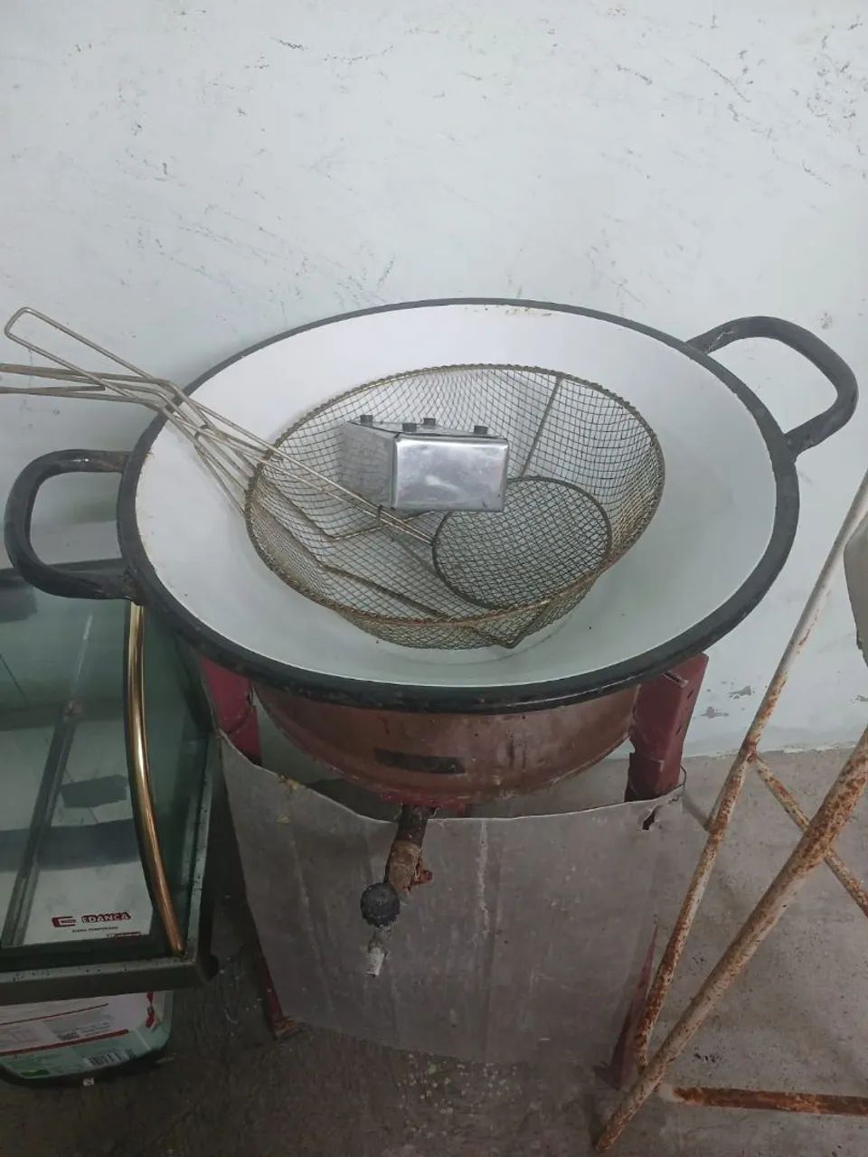 Estufa fogão com tacho