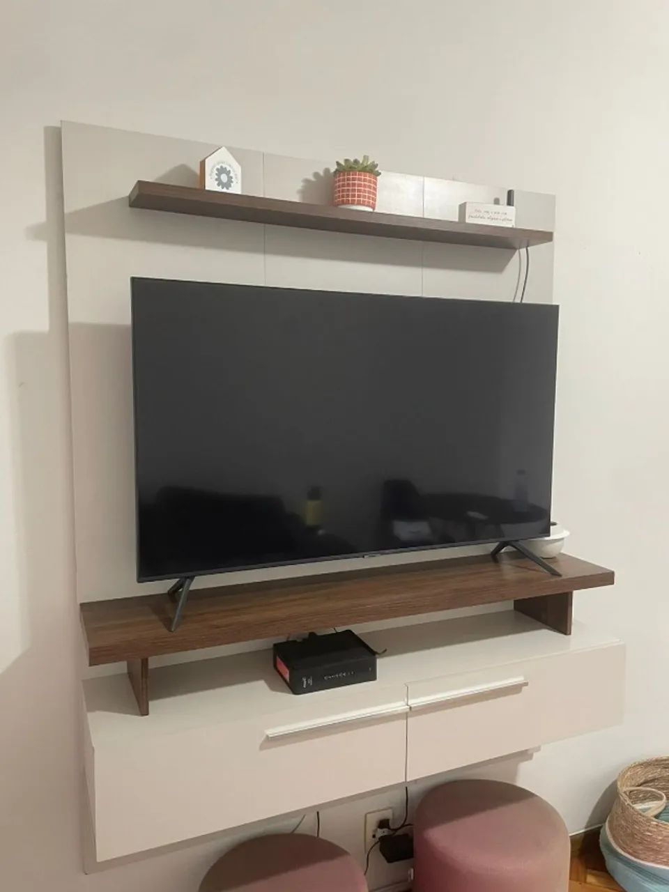 Painel Home para TV até 60 Polegadas 2 Portas e Prateleira - Foto 4