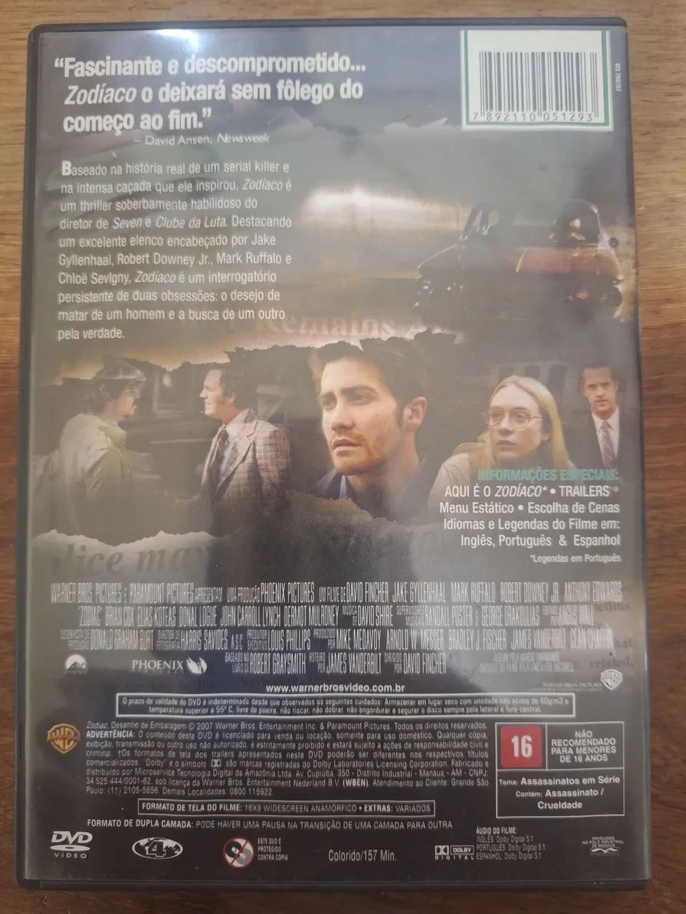 DVD do filme zodíaco. - Foto 2