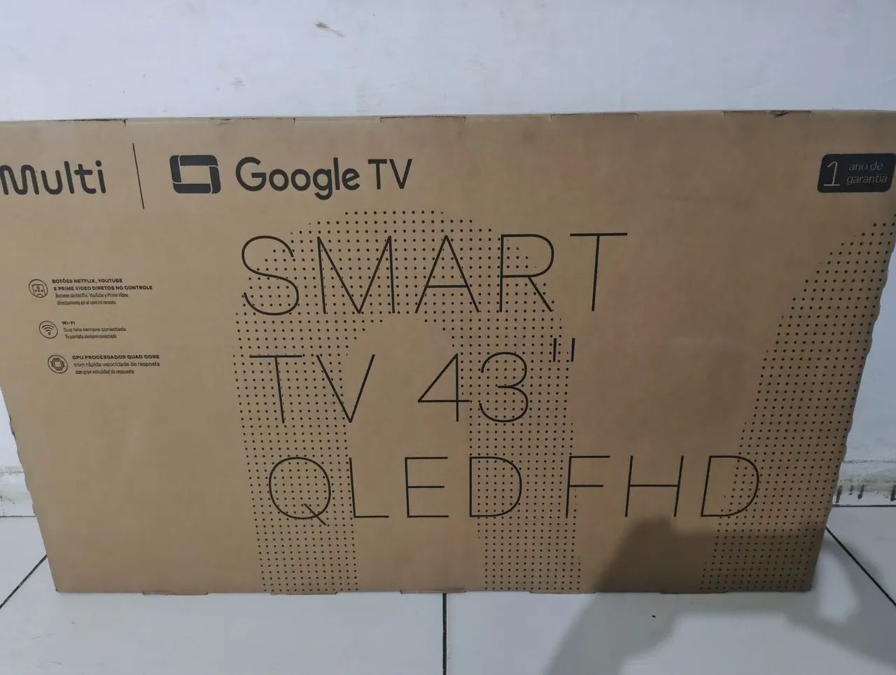 Tv Multilaser43 polegadas smart borda infinita lacrada na garantia de fábrica ainda nf - Foto 2