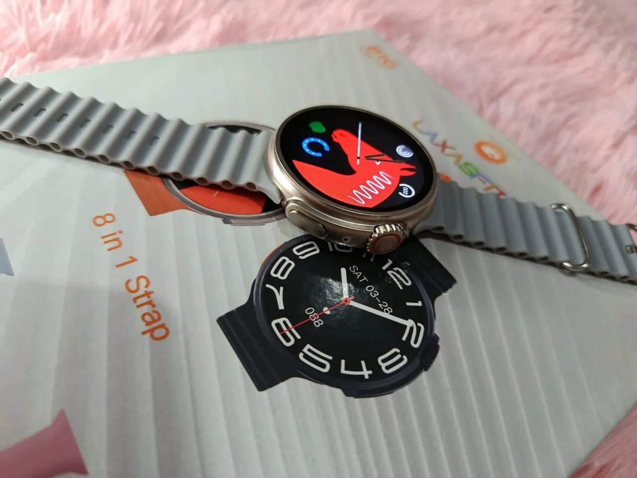 Smartwatch com 8 Pulseiras - Foto 2