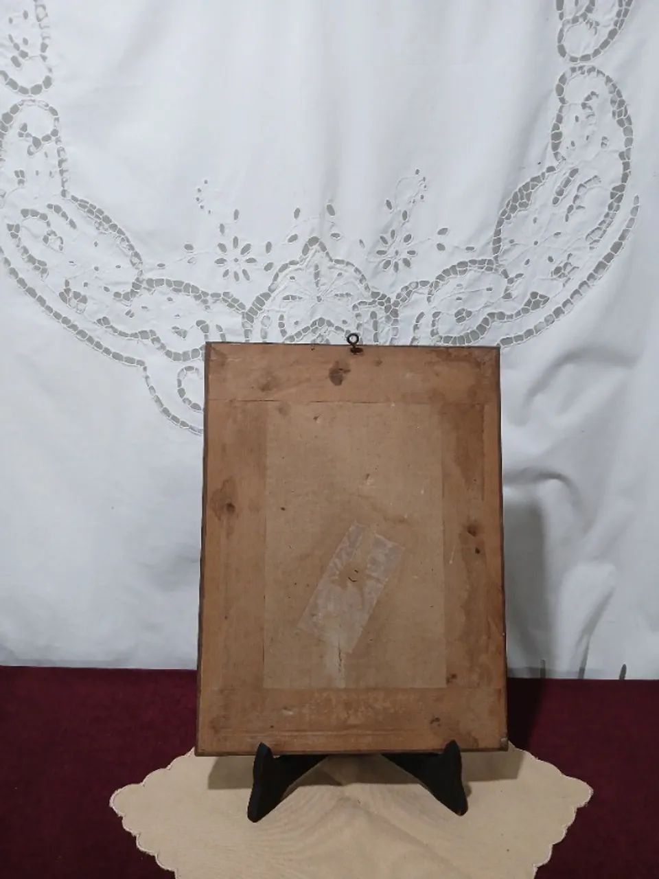 Antigo Quadro Com Gravura De Época De Moda  - Foto 5