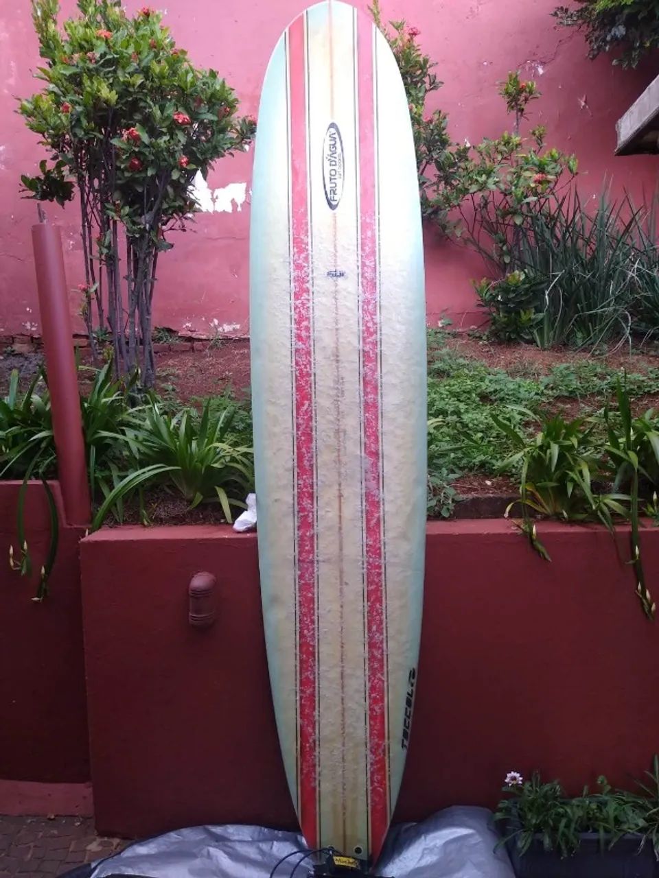 Prancha de surf longe board 9,2" com capa.