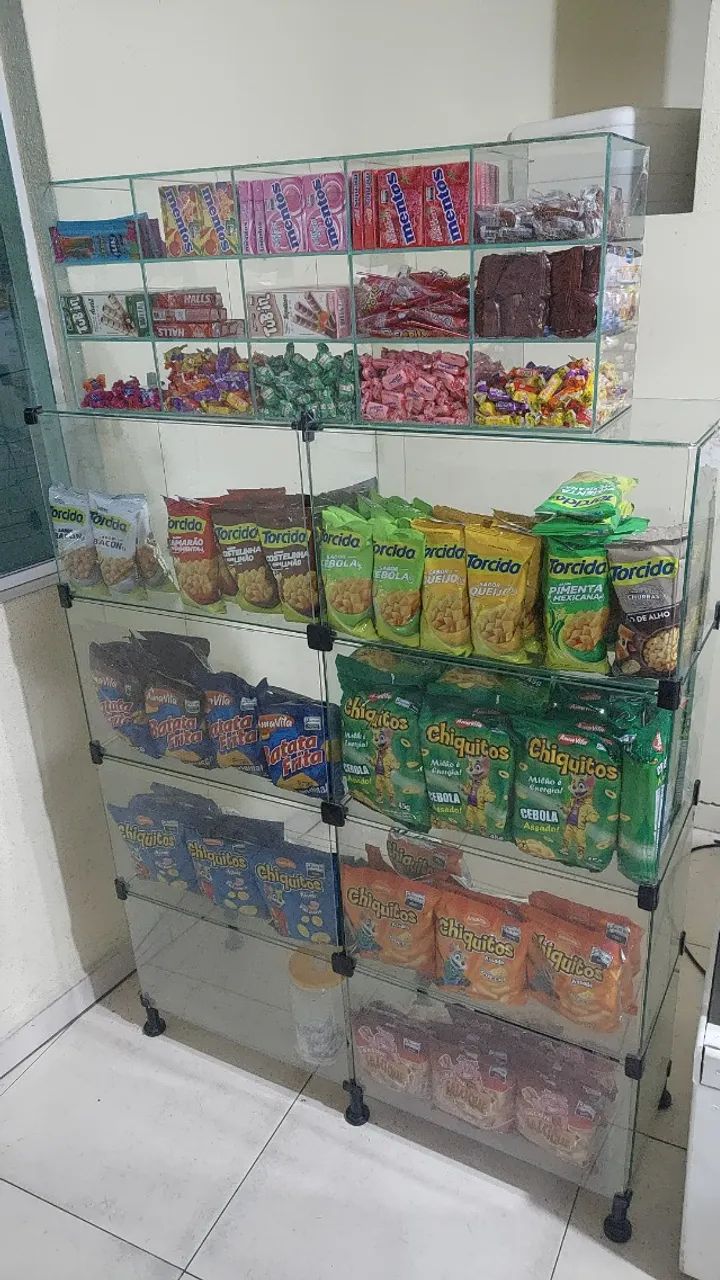 Prateleira de vidro 