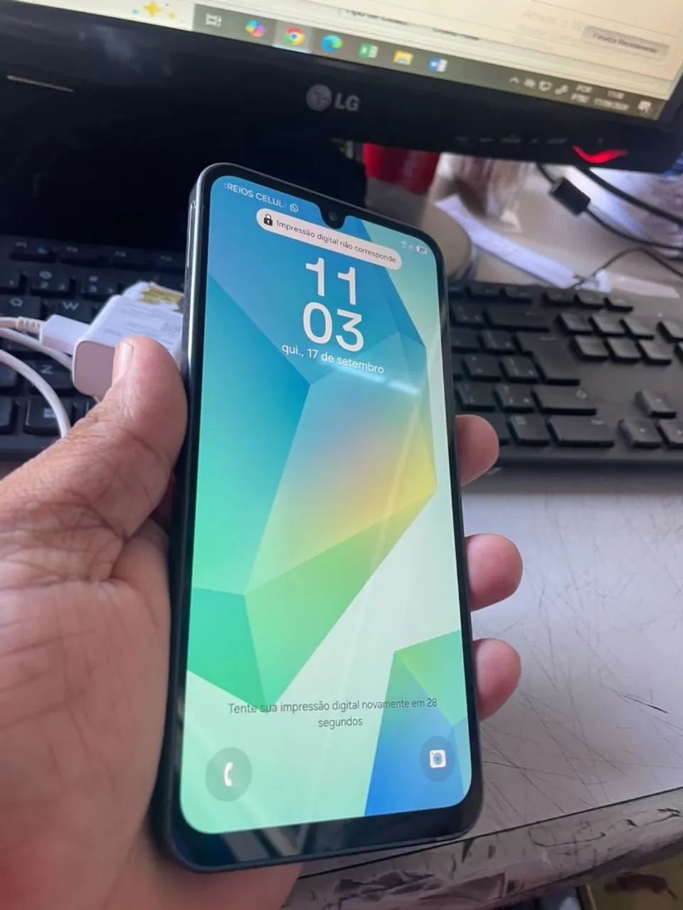 Galaxy A16 128/4gb sem detalhes (NFC)
