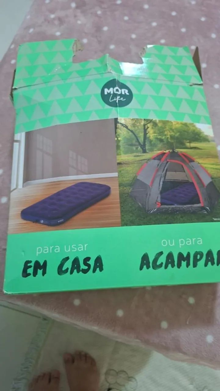 Colchão de ar Solteiro R$ 130,00 - Foto 4