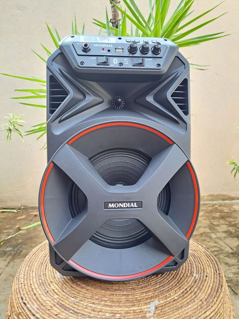 caixa de som mondial 250 w bluetooth tws + fm  + tws +usb  - Foto 3