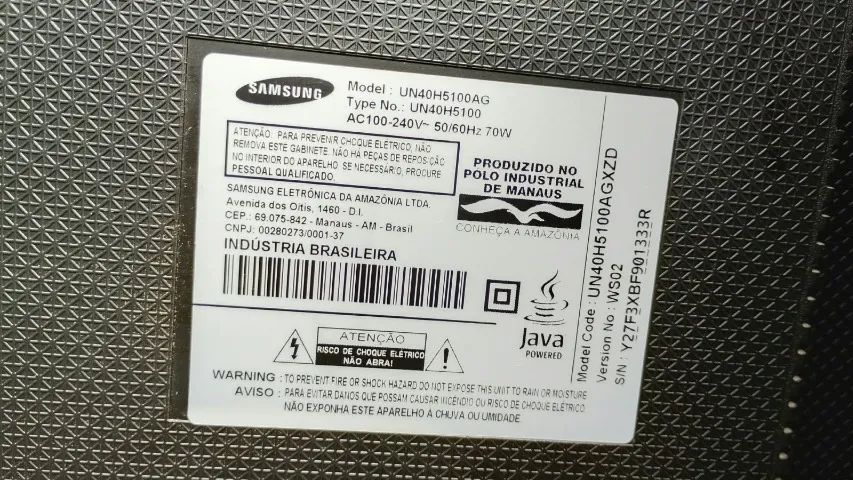 TV Samsung 40 polegadas Full HD com controle remoto - Foto 2