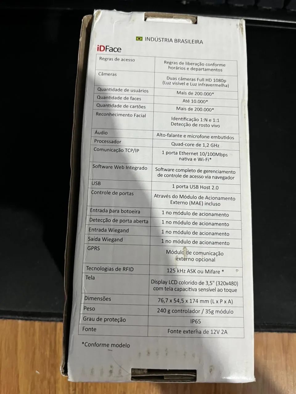 Controle de acesso ID FACE CONTROL ID. - Foto 4