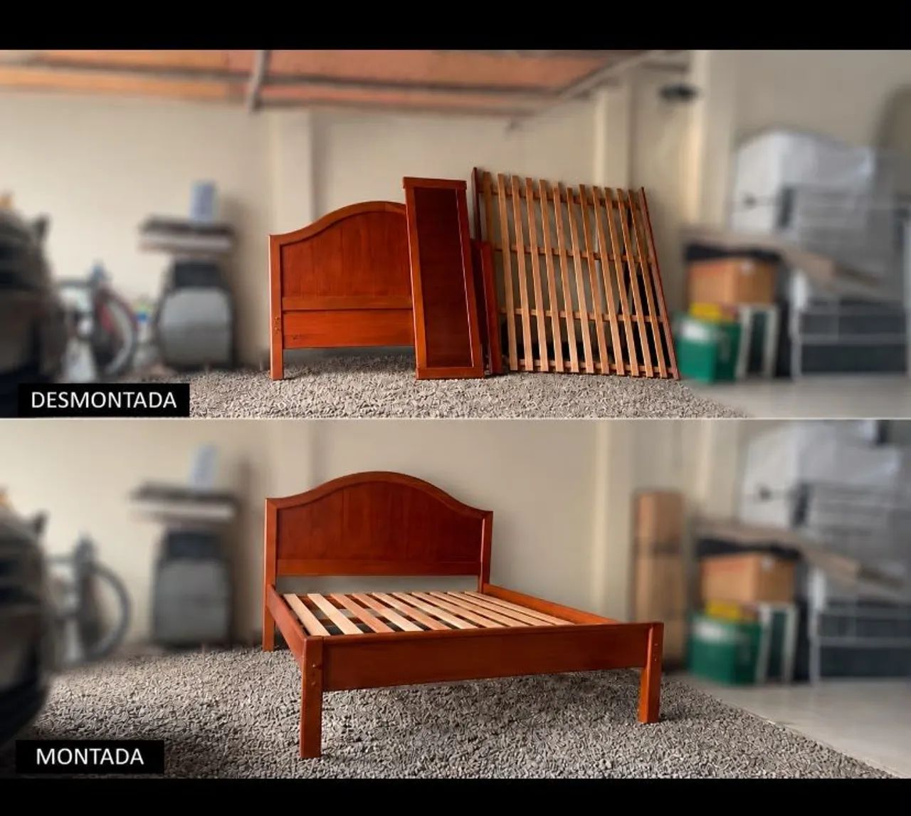 Cama de casal madeira maciça. - Foto 5