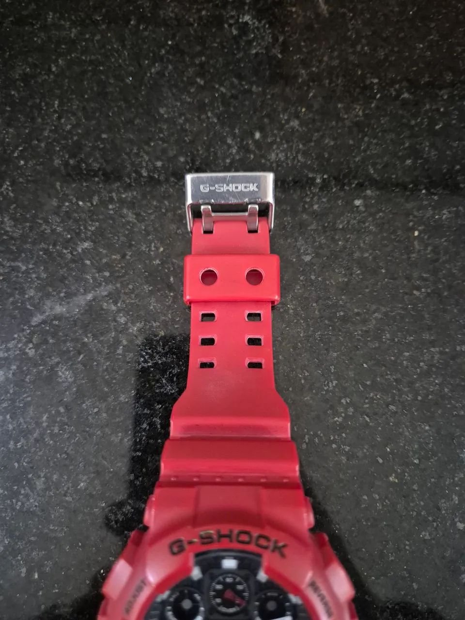 Relógio G-shock Cassio GA-100B vermelho  - Foto 4