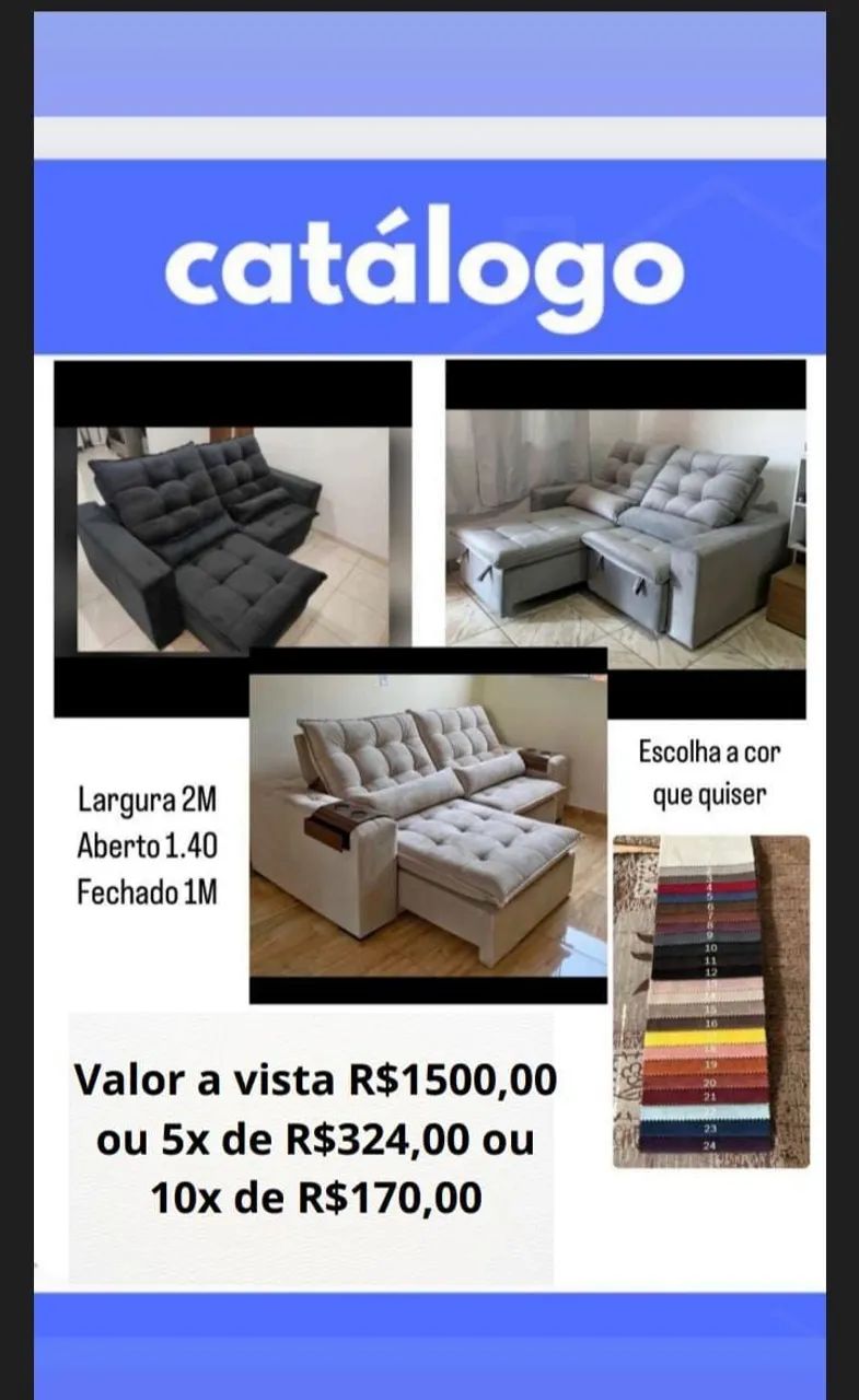 Sofá retrátil 2 mts  - Foto 3