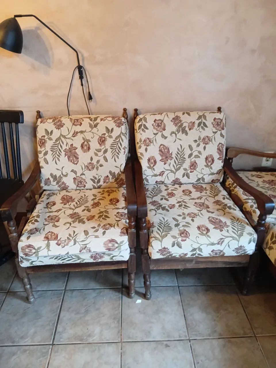 Sofá vintage de madeira maciça  - Foto 3
