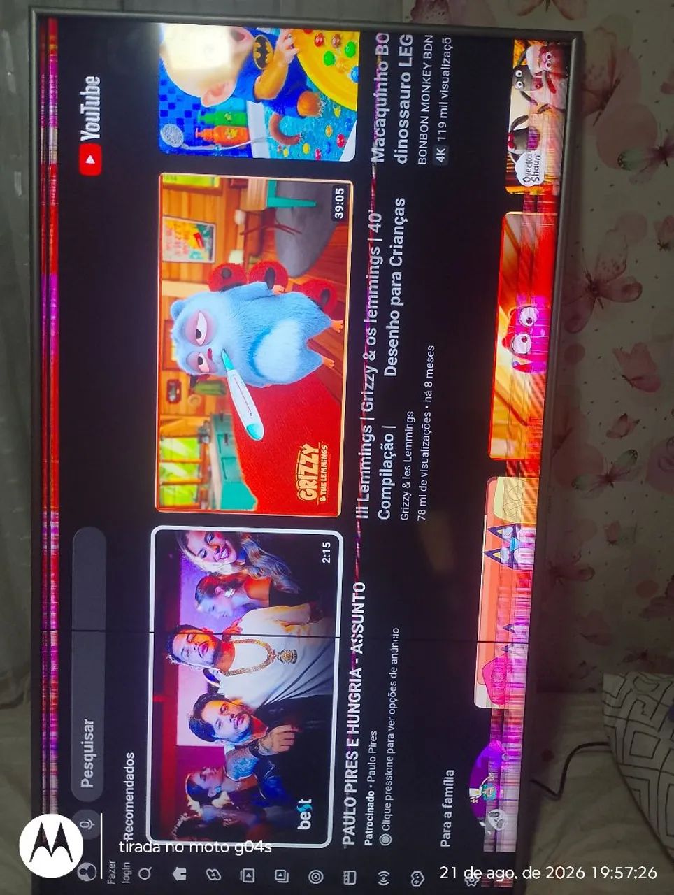Vendo tv Samsung 50 polegadas com defeito na tela porém funcionando. - Foto 2