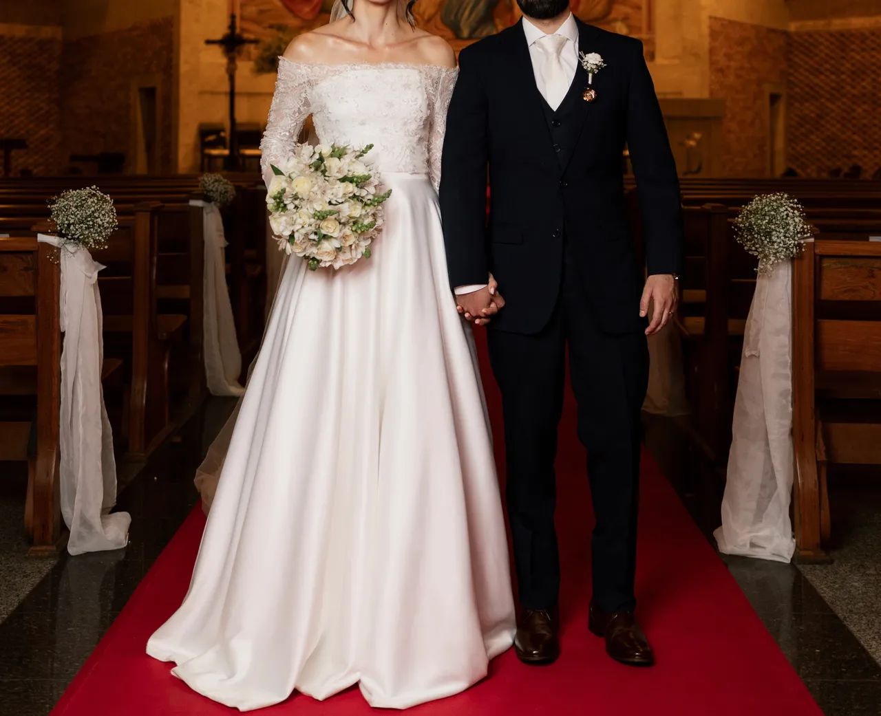 Vestido de noiva 2 em 1 P/36