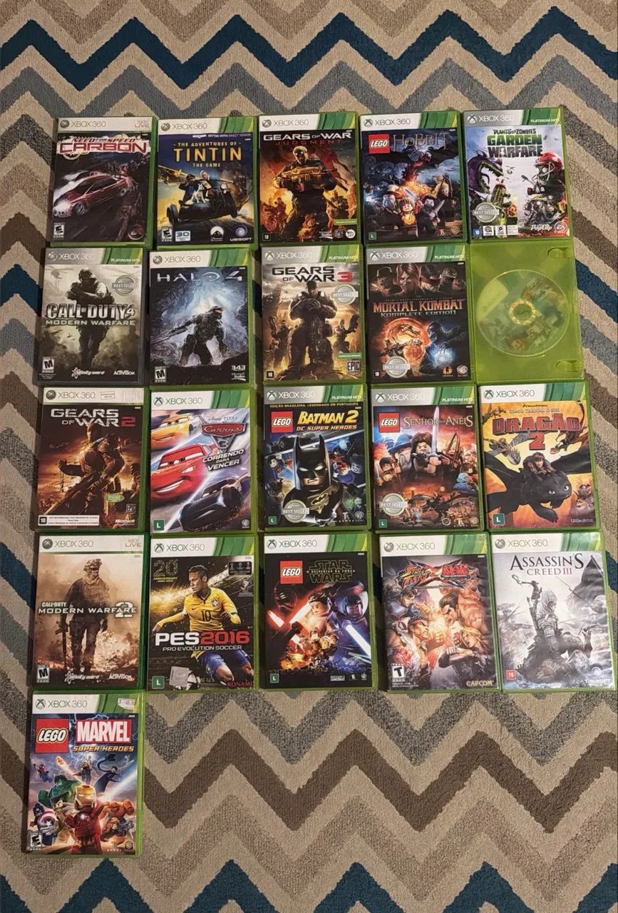 KIT 21 JOGOS DO XBOX 360