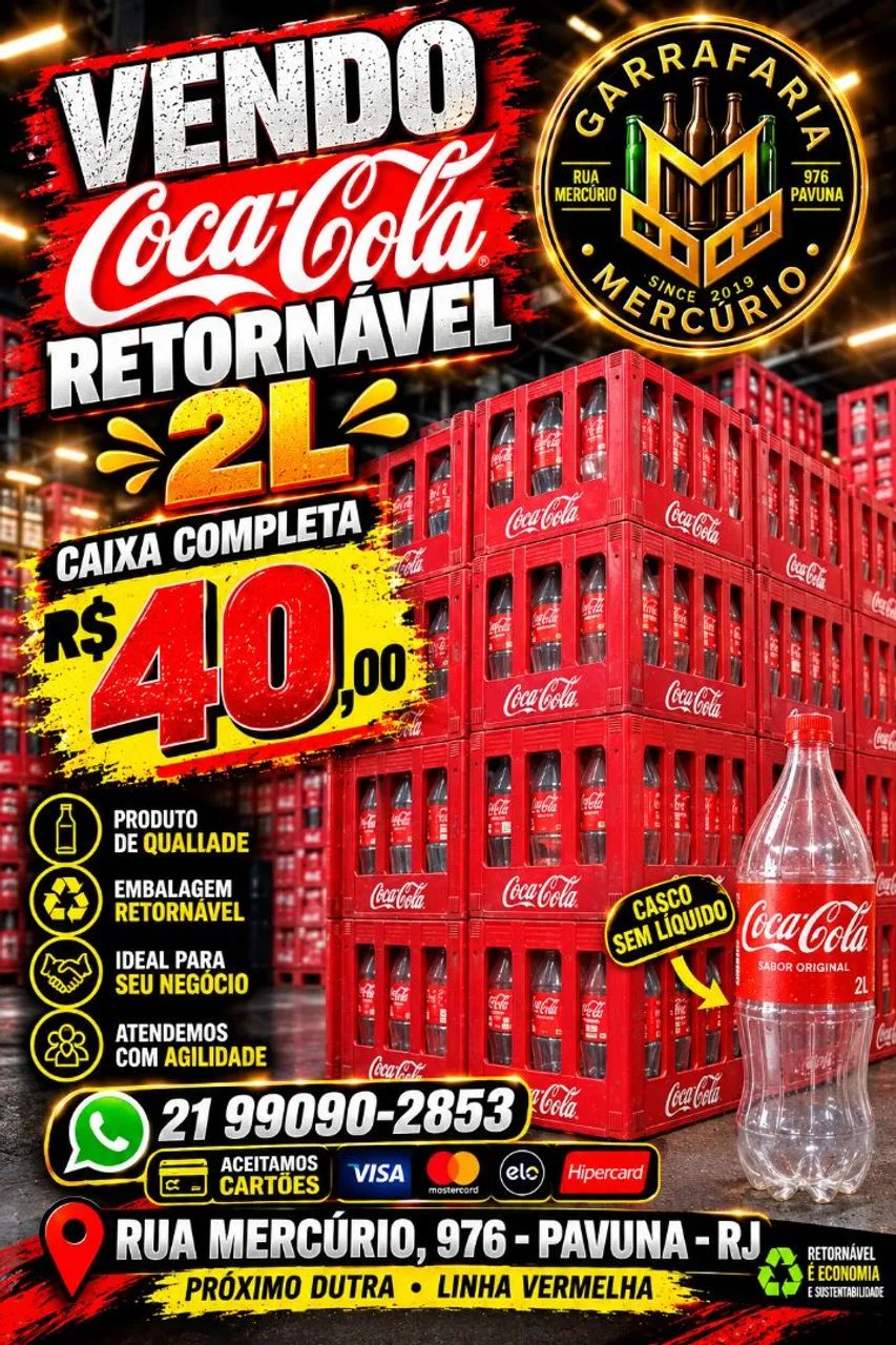 Vendo caixa de coca retornável 