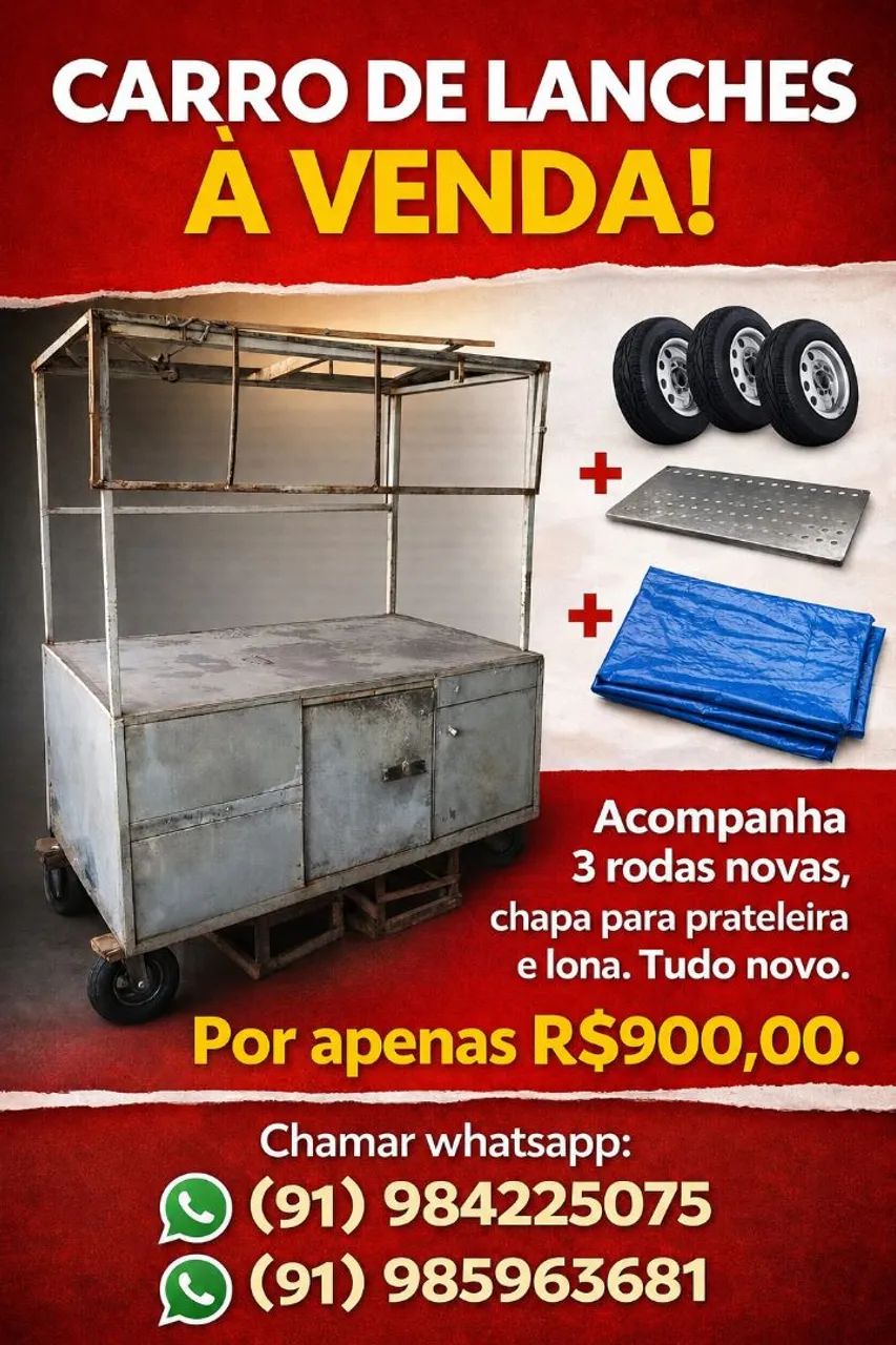 Carro de Lanches e ponto comercial a venda