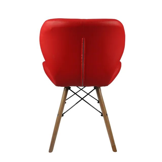 Cadeira Charles Eames Eiffel Slim Wood Estofada - Mod B1568-V - Foto 4