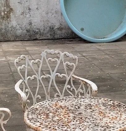 Conjunto de ferro fundido para jardim ou - Foto 4