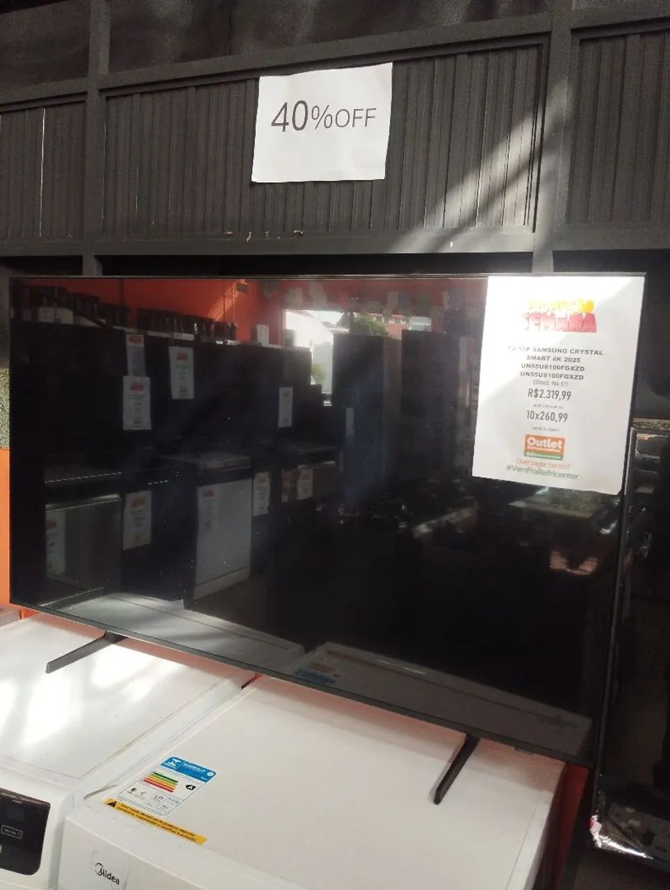 TV 55P samsung Crystal Smart 4k Nova Barata