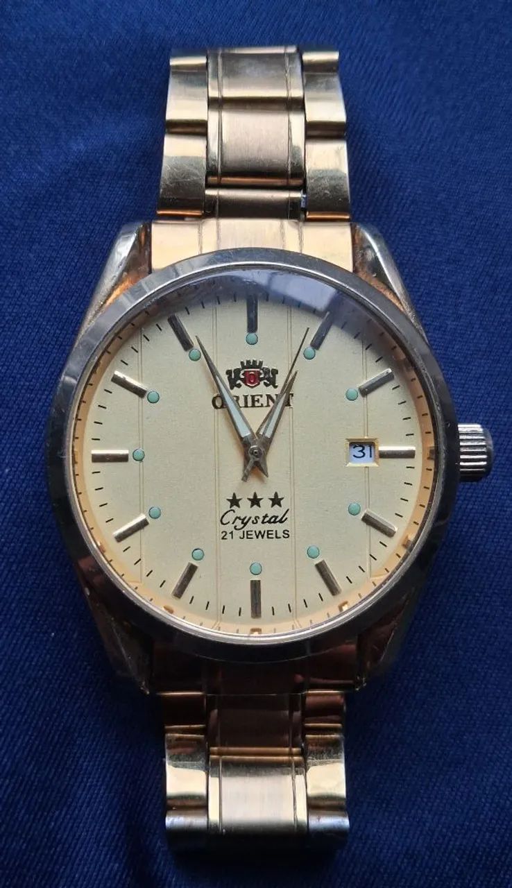 Relógio masculino orient automático e mecânico 