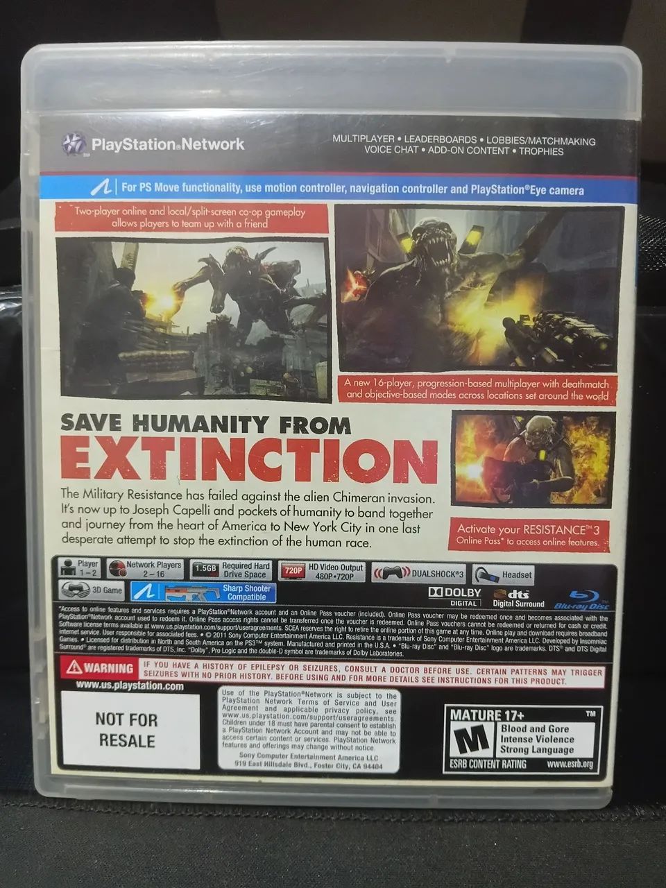 Resistance 3 - PS3 - Foto 3