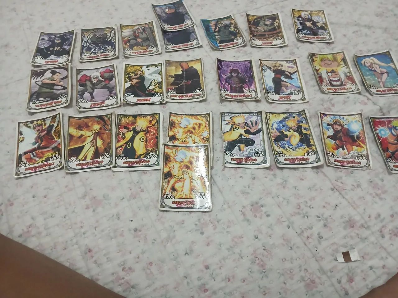 Coleção de cards de naruto
