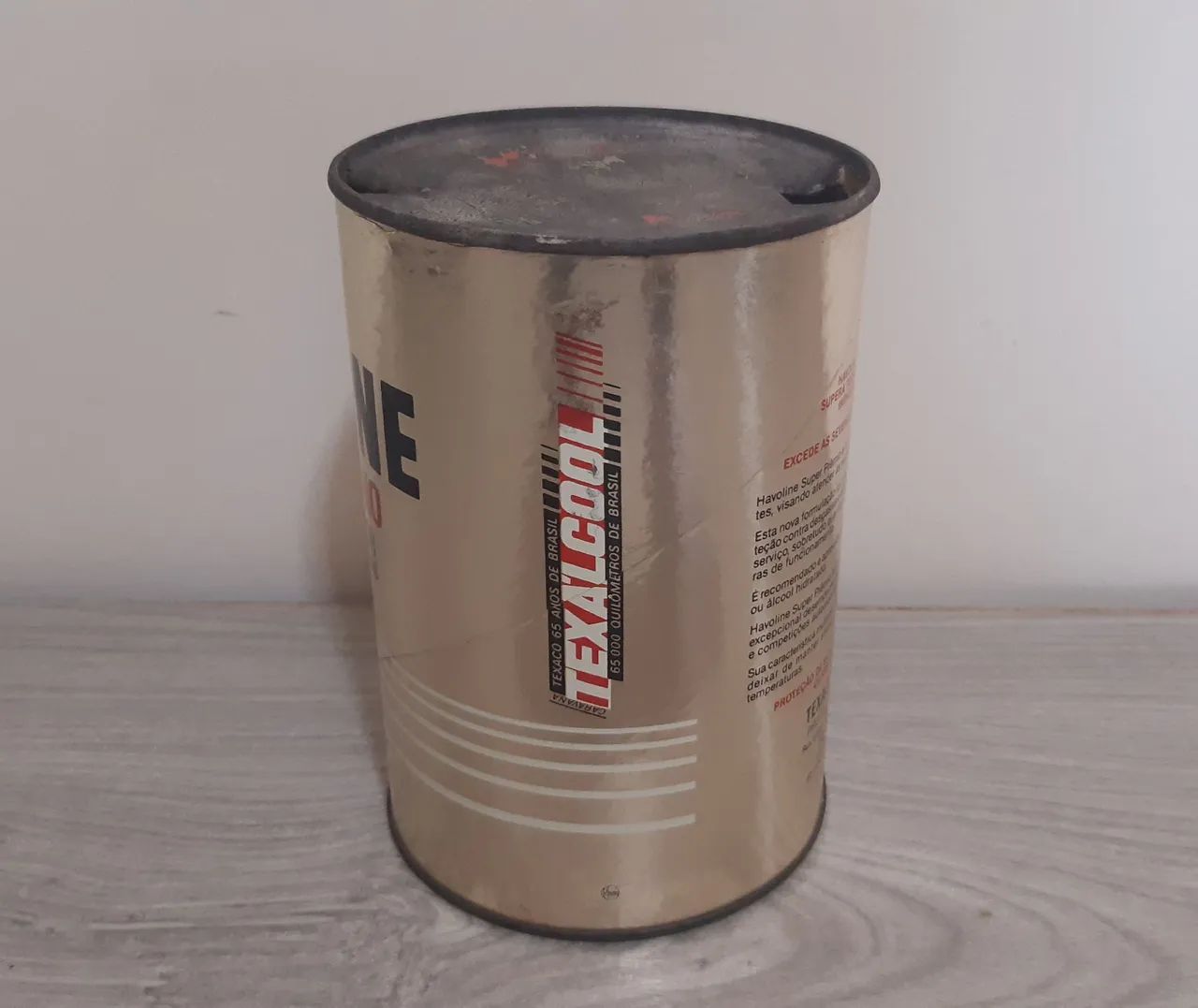 Lata Antiga Óleo Motor Havoline - Foto 3