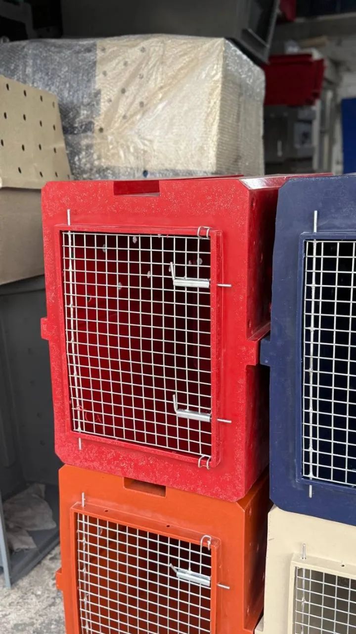 Caixa Kennel de Transporte Pet Cães Porte Médio - Foto 3