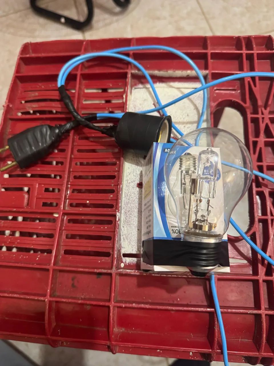 Kit pinteiro lâmpada fios e caixa  - Foto 2