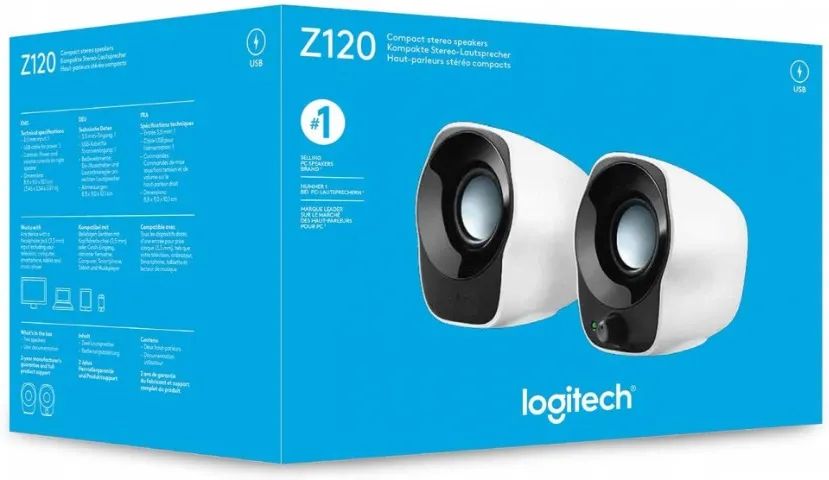 caixa som pc logitech z120 usada