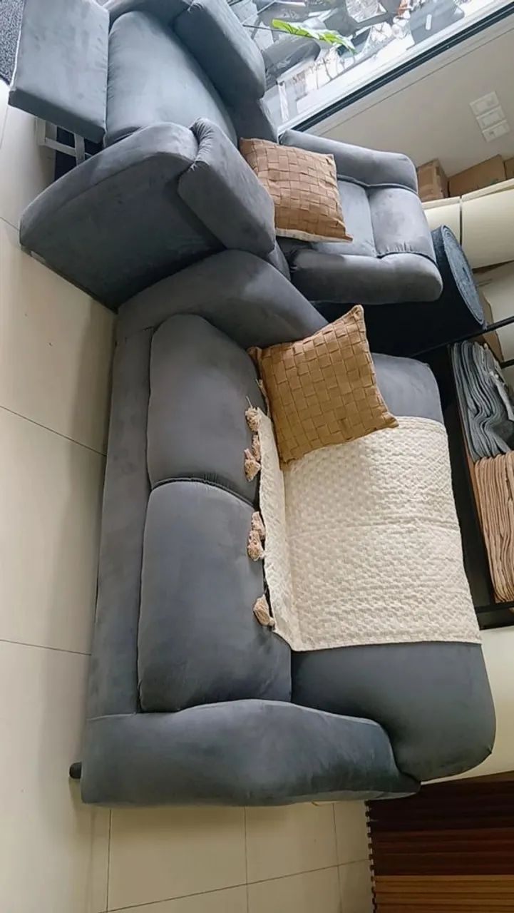 Sofá e poltrona top  pra vc descansar e relaxar com conforto ctt * - Foto 5
